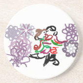 Holiday Kiss  Getränkeuntersetzer (Vorne)