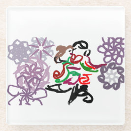 Holiday Kiss Glasuntersetzer