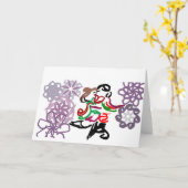 Holiday Kiss  Karte (Gelbe Blume)