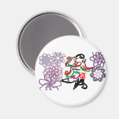 Holiday Kiss  Magnet (Vorderseite/Rückseite)