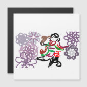 Holiday Kiss Magnetkarte (Vorne/Hinten)