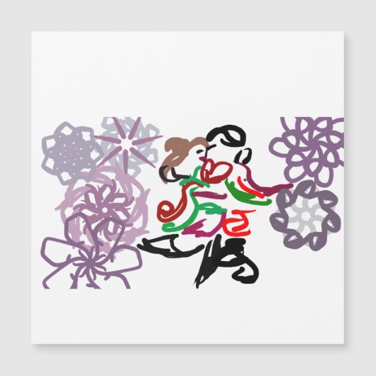 Holiday Kiss Magnetkarte (Vorderseite)