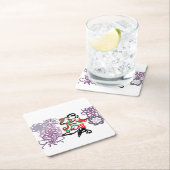 Holiday Kiss  Rechteckiger Pappuntersetzer (Vor Ort)