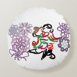 Holiday Kiss  Rundes Kissen