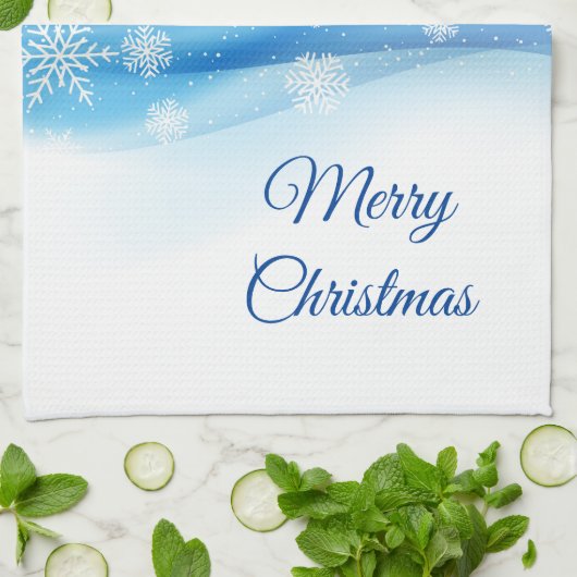 Holiday Kitchen Handtuch Schneeflocken (Gefaltet)