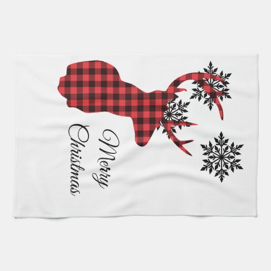 Holiday Kitchen Towel Deer Geschirrtuch (Horizontal)