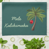 Holiday Kitchen Towel Mele Kalikimaka Geschirrtuch (Gefaltet)
