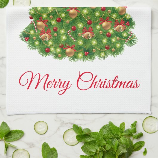 Holiday Kitchen Towel Tree Geschirrtuch (Gefaltet)