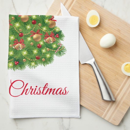 Holiday Kitchen Towel Tree Geschirrtuch (Viertel Falte)