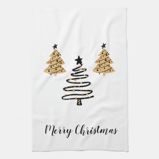 Holiday Kitchen Towel Trees Geschirrtuch (Vertikal)