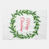 Holiday Kitchen Towel Wreath Geschirrtuch (Horizontal)