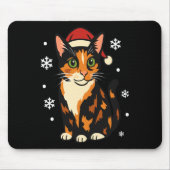 Holiday Kitten Cute Christmas Cat Design Uni Long Mousepad (Vorne)