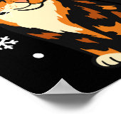 Holiday Kitten Cute Christmas Cat Design Uni Long  Poster (Ecke)