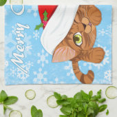 Holiday Kitten Geschirrtuch (Gefaltet)