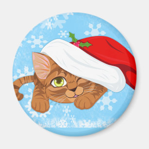 Holiday Kitten Magnet