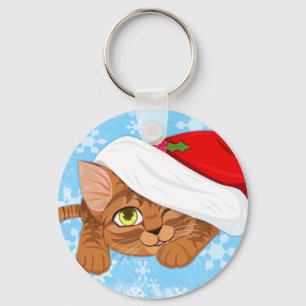 Holiday Kitten Schlüsselanhänger