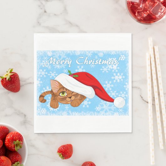 Holiday Kitten Serviette (Beispiel)