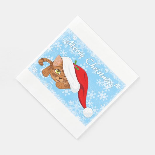 Holiday Kitten Serviette (Ecke)