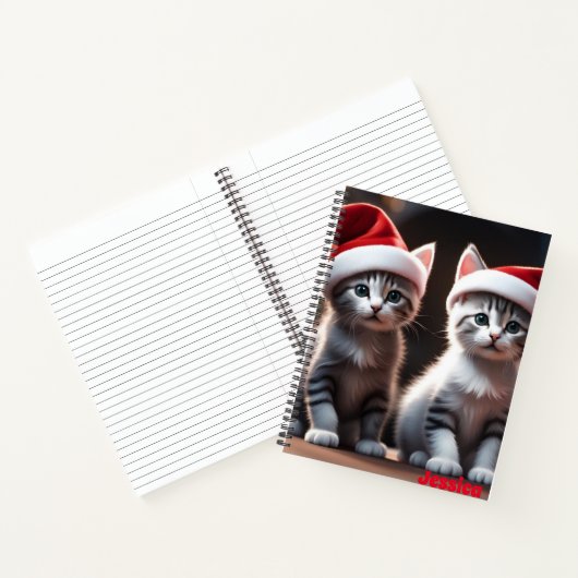 Holiday Kitten Spiral Notebook Notizblock (Innenseite)