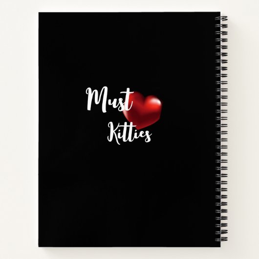 Holiday Kitten Spiral Notebook Notizblock (Rückseite)