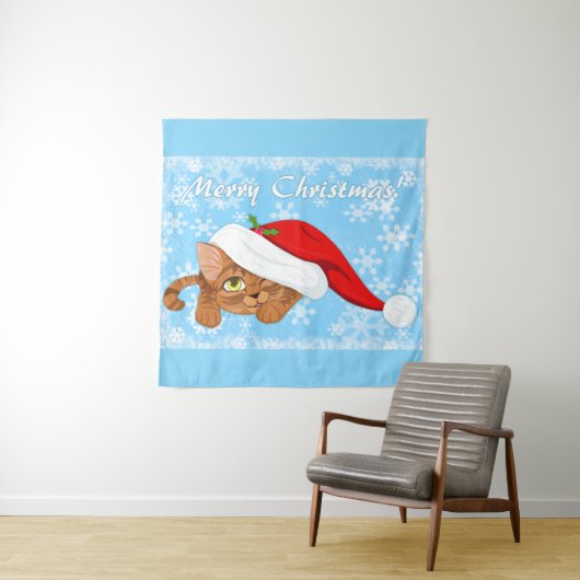 Holiday Kitten Wandteppich (Beispiel)