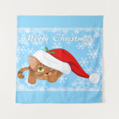 Holiday Kitten Wandteppich (Vorderseite)