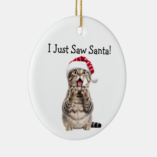 Holiday Kitty Antics Cat Ornament (Rechts)