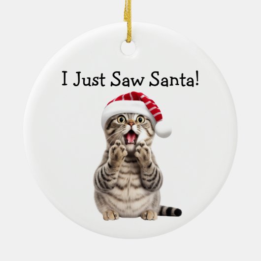 Holiday Kitty Antics Cat Ornament (Hinten)
