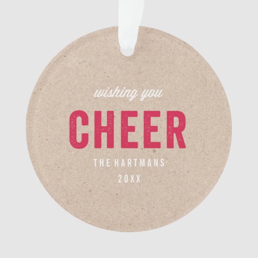 Holiday Kraft Ornament (Vorderseite)