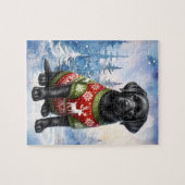 Holiday Labrador Retriever Doppy Puzzle (Horizontal)
