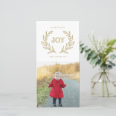 Holiday Laurels Collection Feiertagskarte (Stehend Vorderseite)