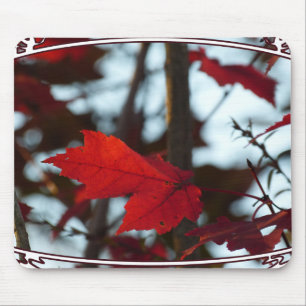 Holiday Leaves Mousepad
