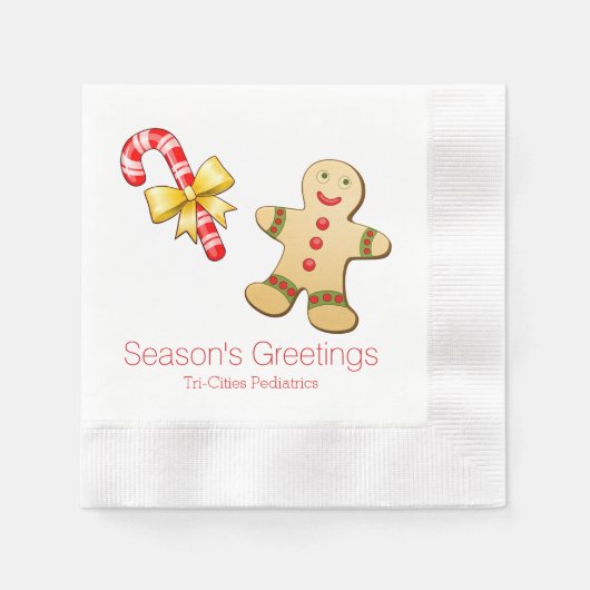 Holiday Leckereien Custom Christmas Napkins Serviette (Vorderseite)