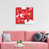 Holiday Leinwand Art-Red Poinsettias (Insitu (Wohnzimmer))