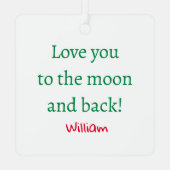 Holiday Liebe Gator Ornament (Rückseite)