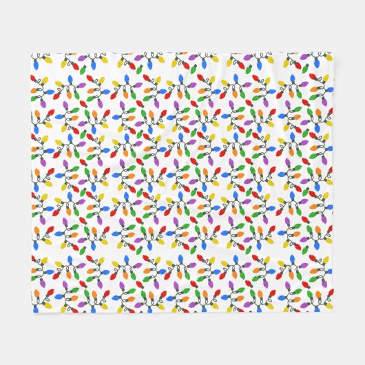 Holiday Lights Fleecedecke (Vorderseite (Horizontal))