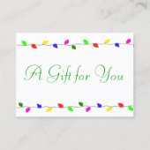 Holiday Lights - Geschenkgutschein für Unternehmen Rabattkarte (Vorderseite)