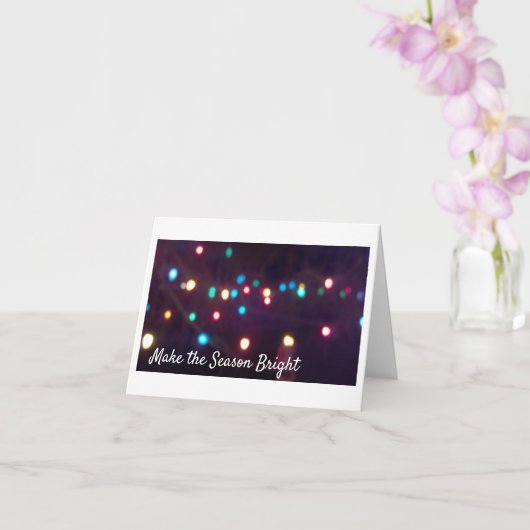 Holiday Lights Soft Focus Karte (Orchidee)