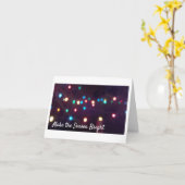 Holiday Lights Soft Focus Karte (Gelbe Blume)