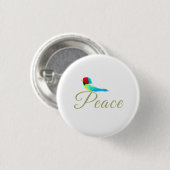Holiday Little Bird  Messenger of Peace Button (Vorne & Hinten)