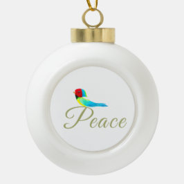 Holiday Little Bird Messenger of Peace Keramik Kugel-Ornament