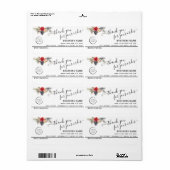 Holiday Logo bedanken sich bei Ihrem E-Mail-Label (Vorne)