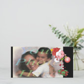 Holiday Lolly Foto Card Feiertagskarte (Stehend Vorderseite)