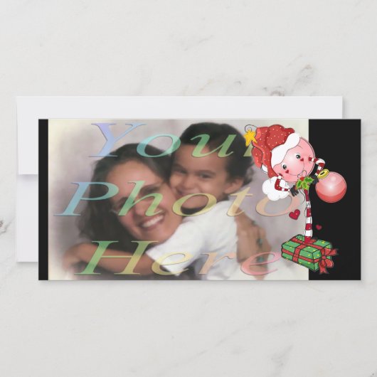 Holiday Lolly Foto Card Feiertagskarte (Vorderseite)