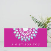 Holiday Lotus Floral Wellness-Center Geschenkgutsc (Stehend Vorderseite)