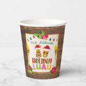 Holiday Luau Party Paper Cups Pappbecher (Vorderseite)