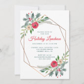 Holiday Luncheon Grüne Weinkeller Party Einladung (Vorderseite)