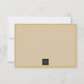 Holiday Luxe Elegant RSVP Card for Business (Rückseite)