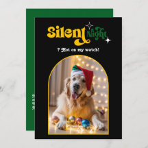Holiday Luxe Funny Retro Pet Hund Weihnachten Foto