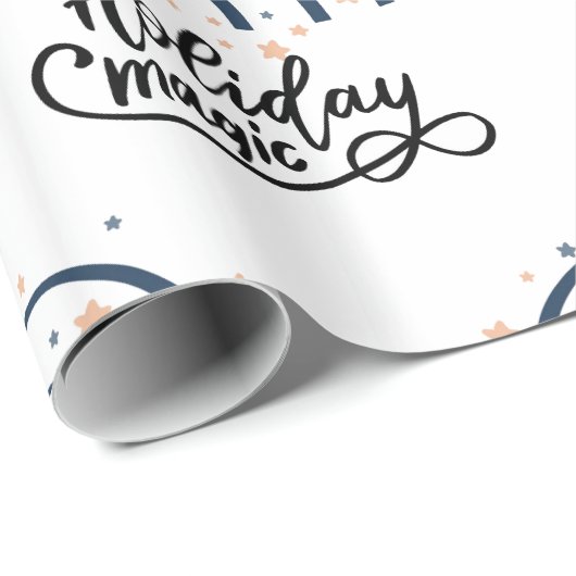 Holiday Magic Boho Rainbow Geschenk Wrapping Geschenkpapier (Rolleneckpunkt)